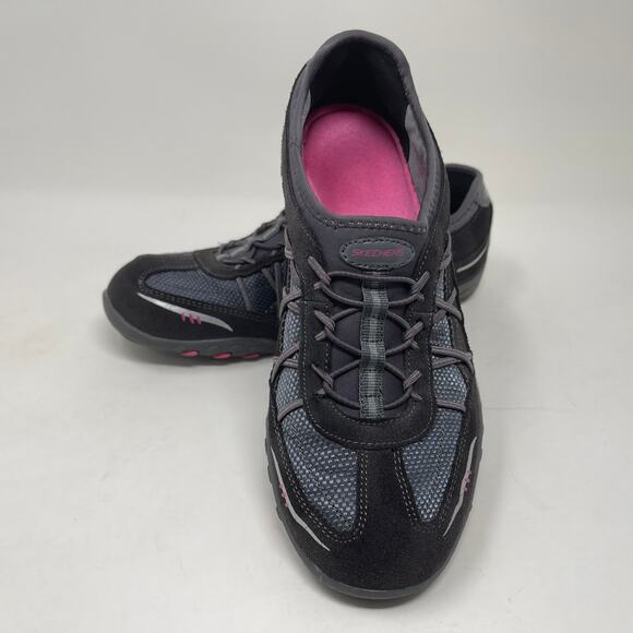 Skechers Slip-On Sport Sneakers Relaxed Fit Womens 7 1/2 Gray 82.7=L.3.4 - Picture 8 of 13